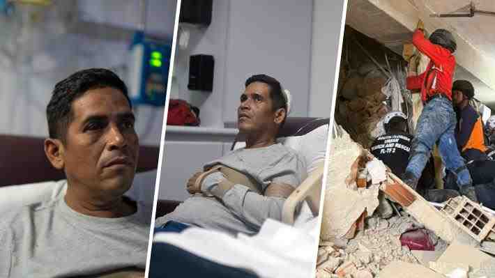 "Recé mucho" y el rescate con sello chileno: El relato del hombre que sobrevivió bajo los escombros en Venezuela