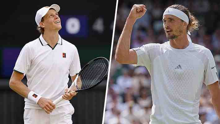 A qué hora es este domingo la final de Wimbledon entre Jannik Sinner y Alexander Zverev y quién transmite