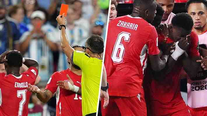 La insólita y controversial expulsión de Breel Embolo en Suiza ante Argentina y el desgarrador llanto del delantero suizo