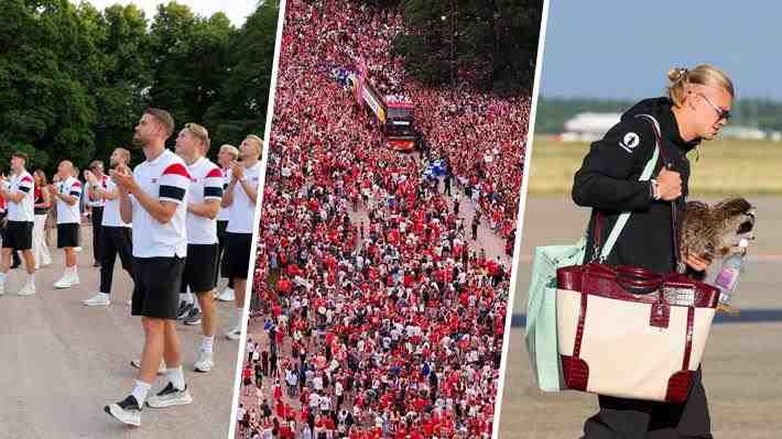 "Increíble": El espectacular recibimiento a Noruega tras el Mundial y la imagen de Haaland con un "sorpresivo acompañante"