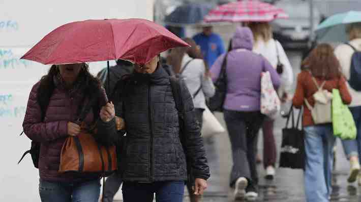 Sistema frontal: Cuándo será el peak de lluvias y qué se espera para la zona central del país en las próximas horas