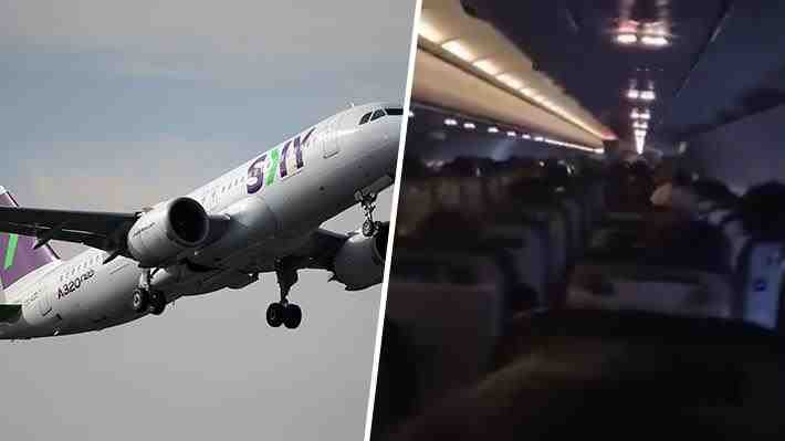 Video | Pasajeros sufren terror en vuelo: Avión no pudo aterrizar en Concepción por fuertes vientos del sistema frontal