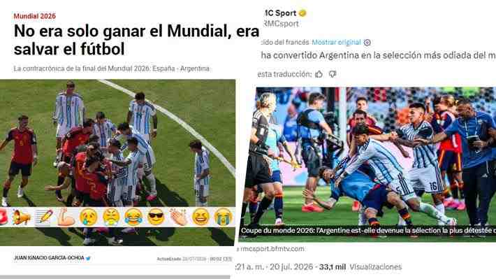 "Era salvar el fútbol", "miserable": Por qué dicen que Argentina "se ha convertido en la selección más odiada" tras el Mundial