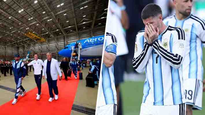 Con alfombra roja: Revisa el recibimiento a la "Albiceleste" en Argentina tras caer en la final del Mundial y el filoso posteo de Rodrigo De Paul