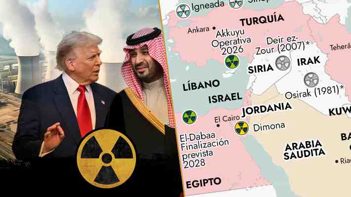 Arabia Saudita podría sumar presencia: El mapa de las instalaciones atómicas en Medio Oriente