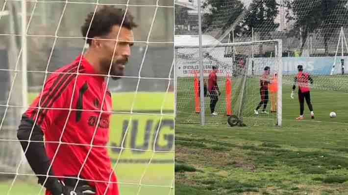 Mira imágenes del primer entrenamiento de Vozinha en Colo Colo y el retraso para su presentación oficial