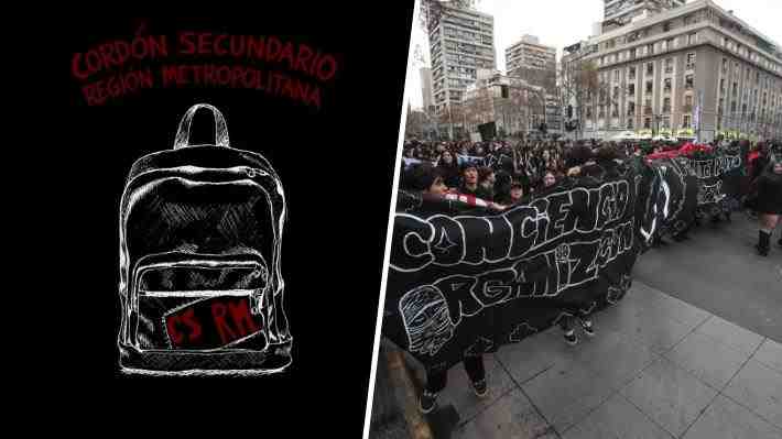 Cordón Secundario, la organización que convocó marcha: Qué liceos lo integran y cuáles son sus demandas