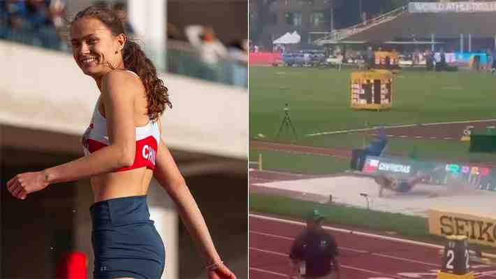 Atleta chilena Sofía Contreras hace historia en el Mundial Sub 20 en salto largo... Mira su increíble performance