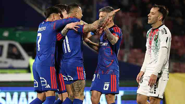 Universidad de Chile sigue creciendo, vence a Palestino y se afirma como escolta del líder Colo Colo