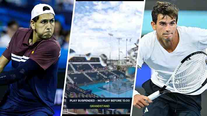 La lluvia retrasa el inicio del partido de Alejandro Tabilo con Rafael Jódar en el Masters 1.000 de Cincinnati