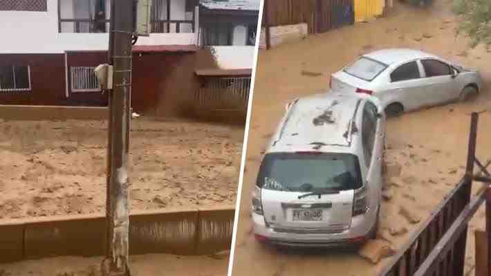 Video | Reportan gran aluvión en Tocopilla: Senapred llamó a evacuar seis sectores de la comuna