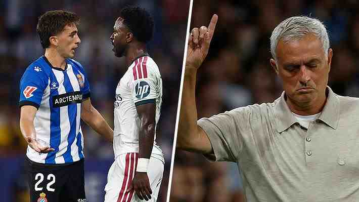 El nuevo Real Madrid debutó con agónico triunfo ante Espanyol en la Liga y José Mourinho explota por el "bullying" a Vinicius