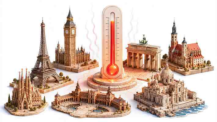 Una temporada que pasará a la historia climática de Europa: Las marcas extremas de calor