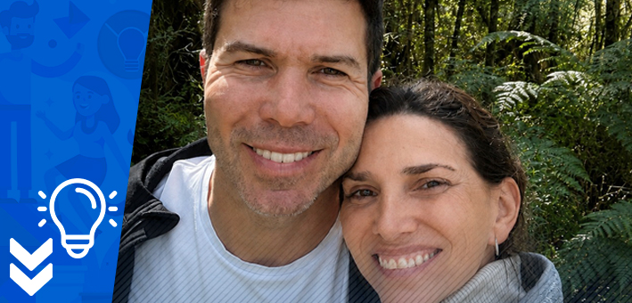 Claudio Perek, director ejecutivo, y Janet Fried, hija del fundador
