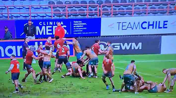 La escandalosa pelea entre Chile y Uruguay en el Americas Rugby Championship que terminó con expulsados y una grave lesión
