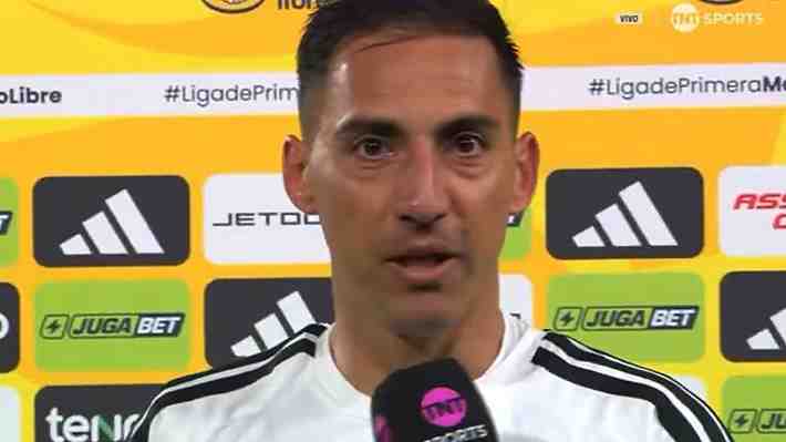 La insólita y fugaz entrevista de Javier Correa tras sus dos goles en Colo Colo ante Audax Italiano