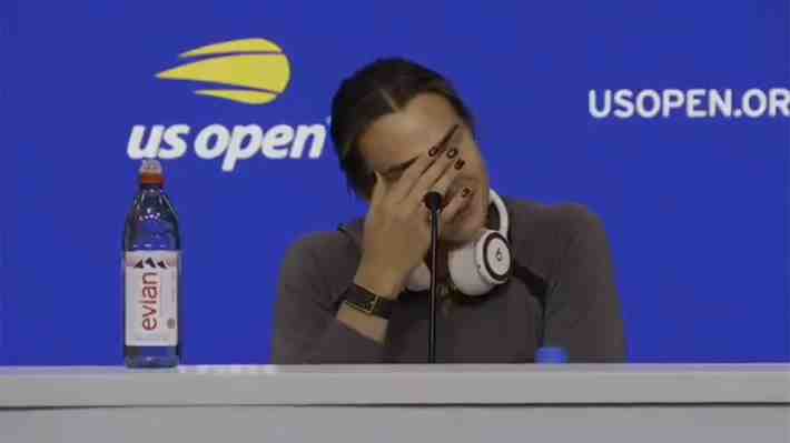 "Son un chiste": Aryna Sabalenka vuelve a explotar en conferencia tras polémica pregunta en el US Open... Mira el momento
