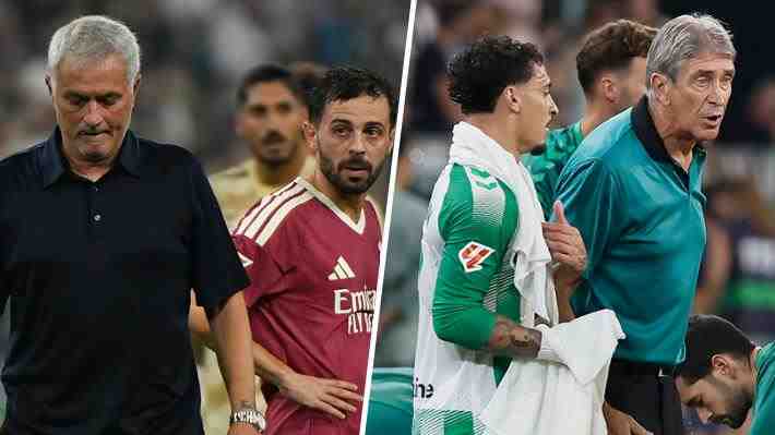 Mourinho ironiza y lanza dardos tras derrota del Real Madrid frente al Betis y Pellegrini le responde