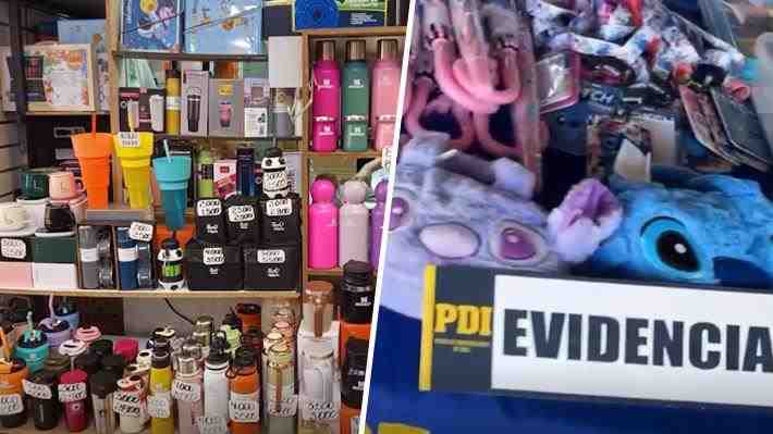 PDI detiene a tres personas en Santiago e incauta productos falsificados avaluados en más de $123 millones