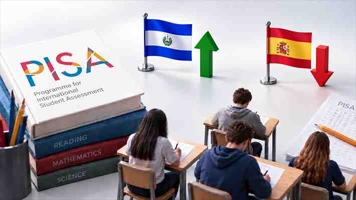 El Salvador registra un alza mientras España obtiene los peores resultados de su historia: La prueba Pisa en Iberoamérica