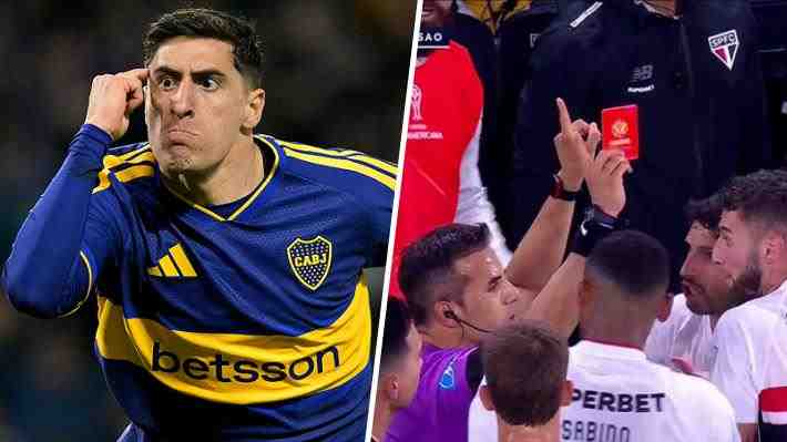 Boca le ganó a Sao Paulo por el duelo de ida de la Copa Sudamericana: Mira el gol y la expulsión que anuló Piero Maza