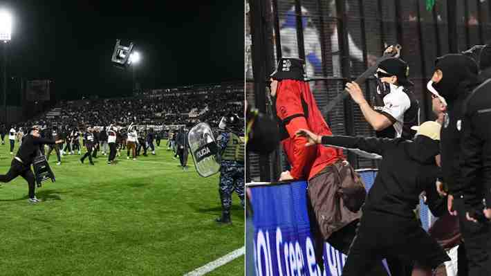 Bochorno total en Argentina tras eliminación de Platense en la Libertadores: Invasión, peleas y hasta un robo a Fluminense