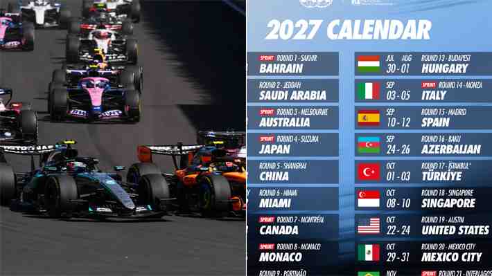 La F-1 anuncia su renovado calendario para 2027: La gran sorpresa, las carreras que regresan y la incertidumbre por dos Grandes Premios