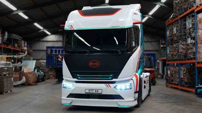 BYD sorprende en Europa con un camión eléctrico de larga distancia