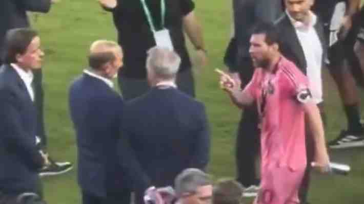 Revisa el enojo de Lionel Messi con el Comisionado de la MLS tras ser campeón con el Inter Miami