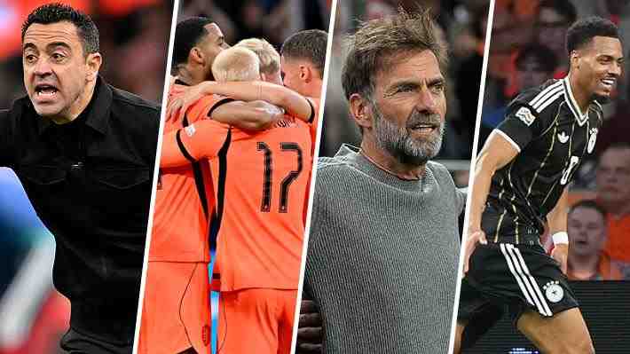 Mira los goles con que Países Bajos y Alemania empataron en el partido que marcó el debut de Xavi y Jürgen Klopp