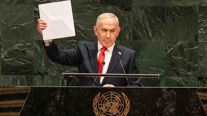 Netanyahu se muestra a la defensiva ante la ONU: Niega genocidio, ataca a Europa y cita la Biblia