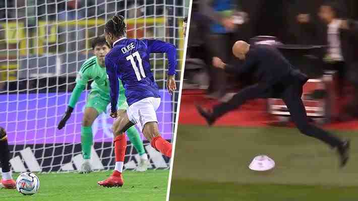 El golazo de Michael Olise para Francia ante Bélgica en la Nations League que provocó un loco festejo de Zinedine Zidane