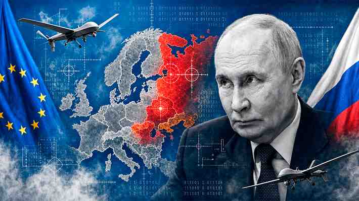 Sabotajes, violaciones de espacio aéreo y ciberataques: Las denuncias europeas contra Rusia