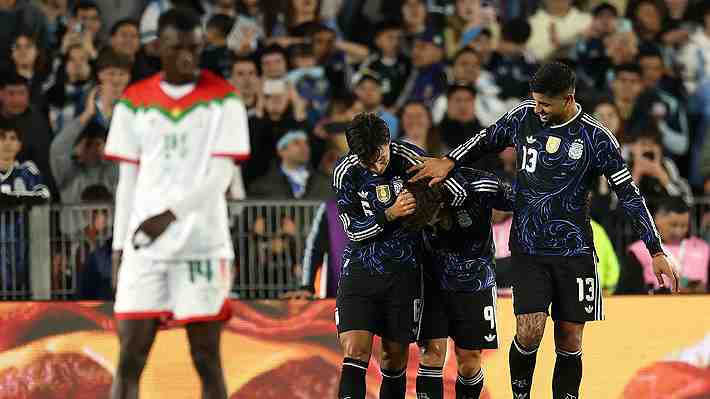 Argentina le ganó 7-0 a selección de Burkina Faso que llegó apenas horas antes del partido a Buenos Aires