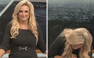 Meteoróloga se desmaya en vivo en programa de TV estadounidense y debió ser hospitalizada: Mira el video