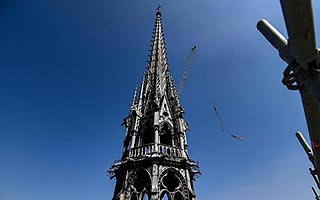 Nueva aguja de Notre Dame toma forma en París: Será visible antes de la inauguración de los Juegos Olímpicos