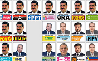 Con Maduro en 13 fotos y su principal adversario en tres: Cómo sera el voto en Venezuela
