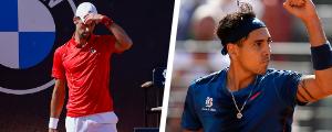 Las sorprendentes declaraciones de Djokovic tras perder con Tabilo en Roma, cuánto le afectó el botellazo y los grandes elogios al chileno