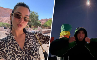 Fotos y videos | Dua Lipa comparte imágenes en Chile y es vista en el centro de Santiago: Saludó a fanáticos