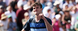 Británico 14 del mundo confirmó su extraordinaria semana y se quedó con el título en Indian Wells: Mira el match point