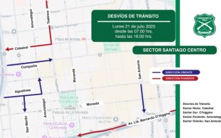 Cumbre de presidentes progresistas provocará desvíos de tránsito en el centro de Santiago este lunes