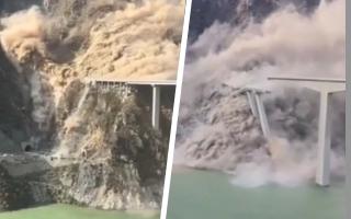 Video | Puente colapsa en el suroeste de China pocos meses después de su inauguración
