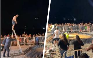 "Reyes del barro": El popular evento de Mejillones en el que un concurso de "guatazos" casi termina en tragedia