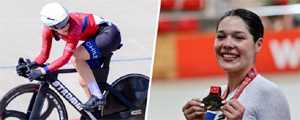 "Rivalidad" con su gemela, un angustiante momento familiar y un potente dardo: La historia de ciclista chilena que brilla internacionalmente