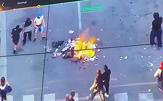 Manifestaciones por asunción de Kast dejan un carabinero herido tras ataque de turba de encapuchados