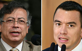 Noboa rechaza acusación de Petro sobre bombardeo en frontera colombiana: "Sus declaraciones son falsas"