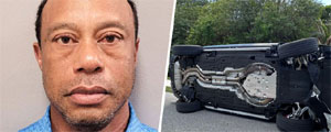 Tiger Woods deja prisión tras protagonizar accidente y ser acusado de conducir bajo efecto de sustancias