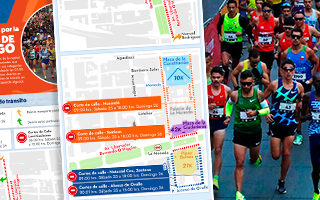 Cuáles son los desvíos e interrupciones de tránsito por la Maratón de Santiago de este domingo