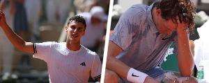 Revisa las imágenes más duras de la inesperada caída de Sinner y el match point de su derrota ante el argentino Cerúndolo