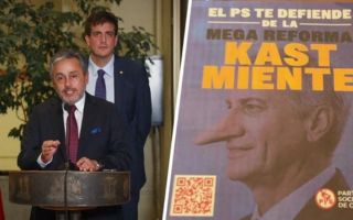 Diputados RN ofician al Servel por afiche del PS con caricatura de Kast y piden investigar uso de recursos públicos